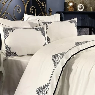 Jogo De Cama 100% Algodao Ariela Percal 200 Fios Casal Queen