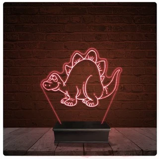 Abajur Luminária Acrílico Led - Dinossauro 11