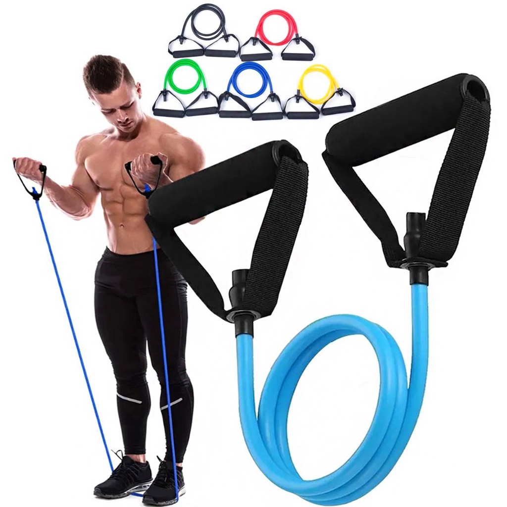 Elástico de Tensão Multifuncional Resistente Forte Treino Exercícios Ombro Braçõs Glúteos Power Tube