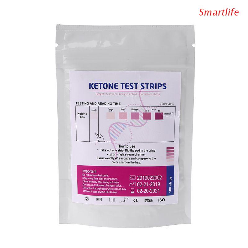 1 Set 100pcs URS-1K Test Strips Ketone Reagent Testing Anti-vc ...