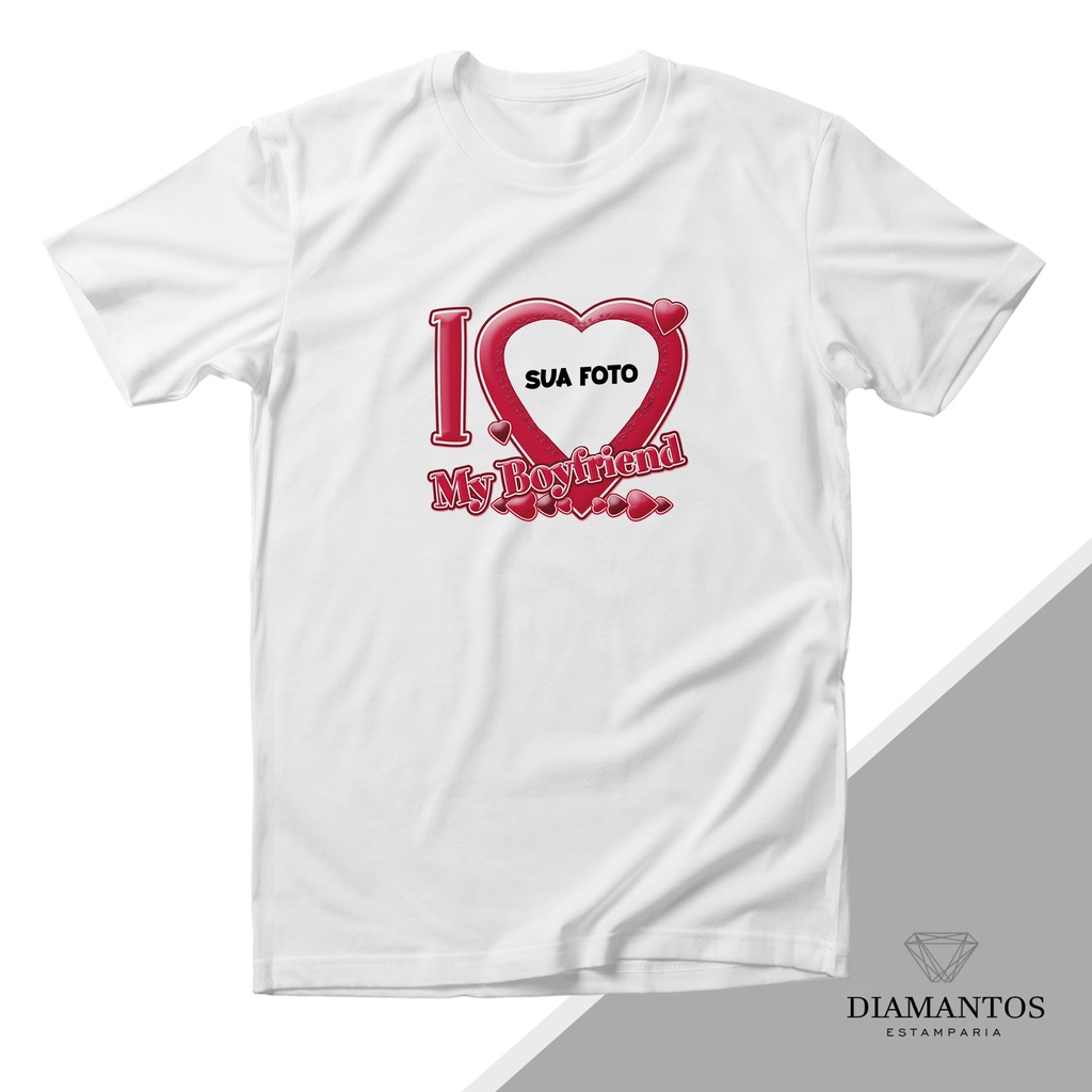 Camiseta Personalizada I LOVE MY BEST FRIEND Coracao EU AMO MEU MELHOR AMIGO EU AMO MINHA MELHOR AMIGA baby look e unissex camisa Shopee Brasil