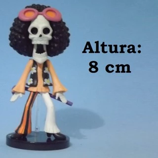 Figure Anime One Piece - Personagem Brook PVC FG434 Boneco Miniatura Action Coleção