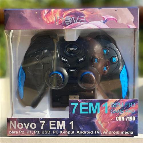 Controle Sem Fio Game Pad 7 em 1 Inova Con-7190