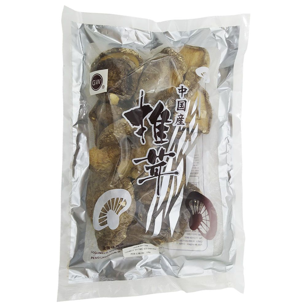 Cogumelo Shitake Cabeça Desidratado 100g / Seco Inteiro