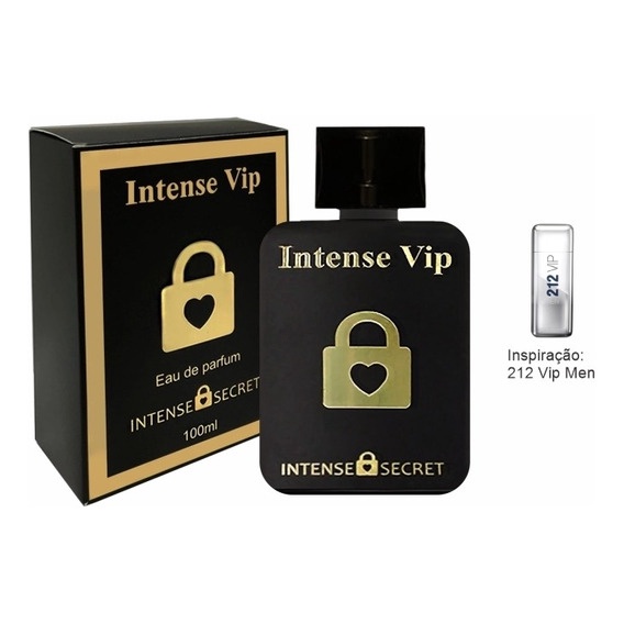 Intense Vip Black Eau de Parfum 100ml Intense Secret Masculino - Intense  Secret