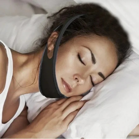 Máscara Faixa de Cabeça Ajustável Anti Ronco e Apneia para Dormir ...