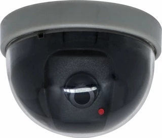 Kit 2 Dome Câmera Falsa Aex Eletronics Com Led Para Segurança Bivolt Profissional