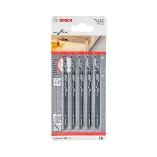 Lâmina Tico-Tico Bosch 75mm p/ Madeira 9 Dentes 5 Peças Basic for Wood T111C
