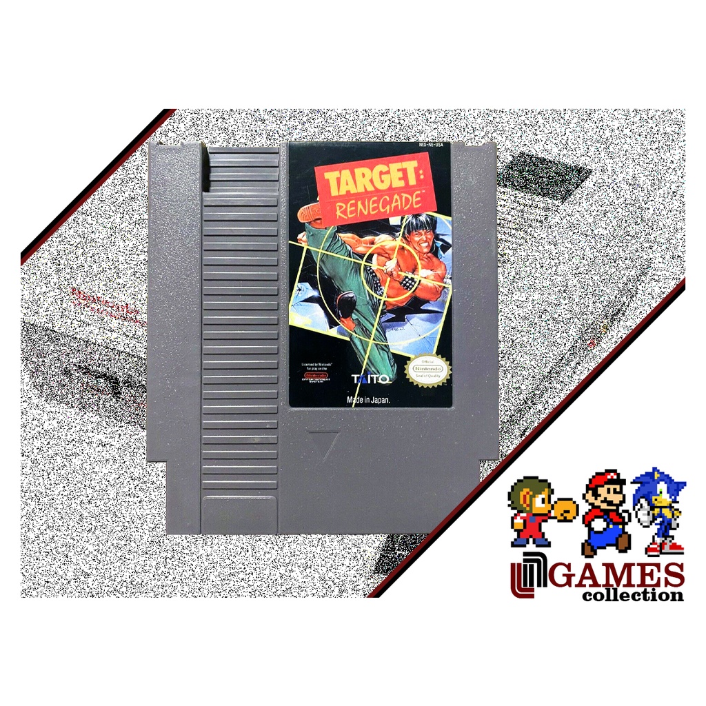 Cartucho original Target Renegade Nintendo NES Nintendinho impecavel item de colecao