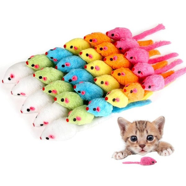 Rato de Pelúcia 21cm para Gatos