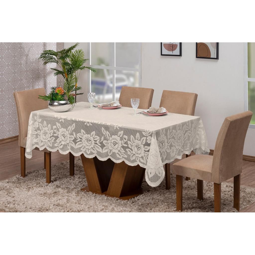 Toalha de mesa 06 lugares ( Várias Cores) | Shopee Brasil