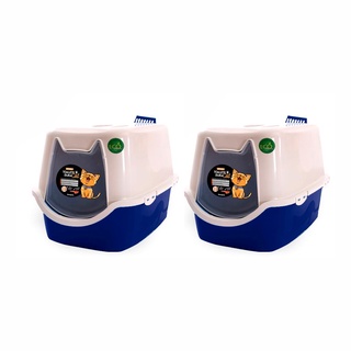 Combo com 02 banheiros para Gatos - Azul - Durapet