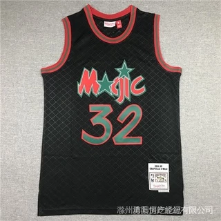 Camisa Nba Orlando Magic 32 # Ou Neal 2021-2022 Novo Basquete Xadrez Preto Retrô 5U9U NA5g