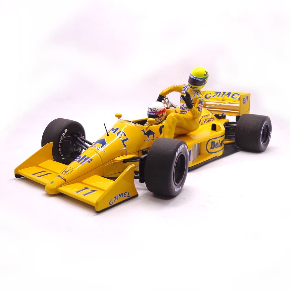Miniatura Lotus Honda 99t Ayrton Senna Nakajima 1987 1:18