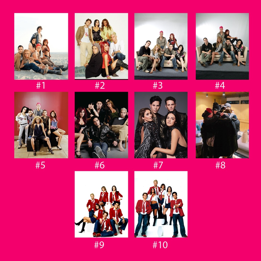 RBD - Pack 01 - Photocard/Polaroid/A5/A4 (Leia a descrição)