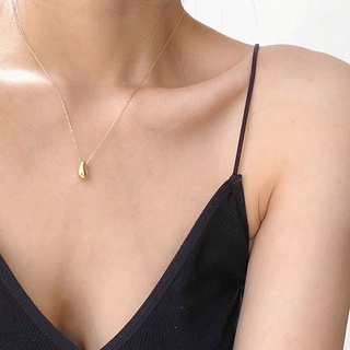 2024 Novo Nicho Francês De Água Simples Ervilhas Clavícula De Ouro Colar Em Cadeia Para Festa Feminina Jóias Presentes Meninas