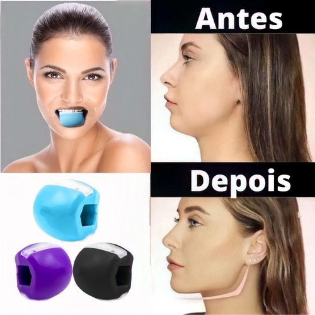 Jawzrsize Treino Mandíbula Facial Defina Seu Rosto Jawliner definir  mandíbula Jawline exercício de mandíbula harmonização facial Jawzrsize  mastigar bola