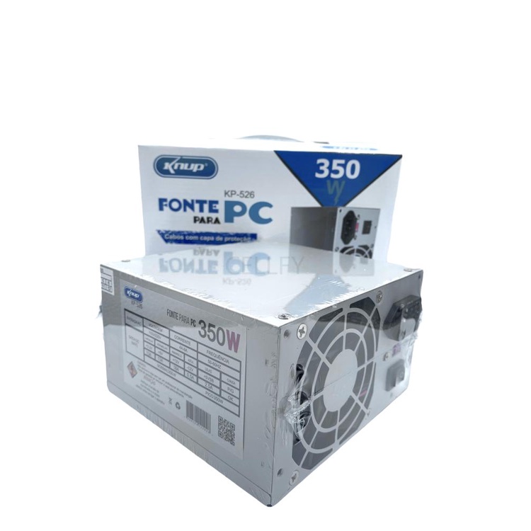 Fonte de Alimentação Para Pc Gamer Kp-526 350w Prata 110v/220v