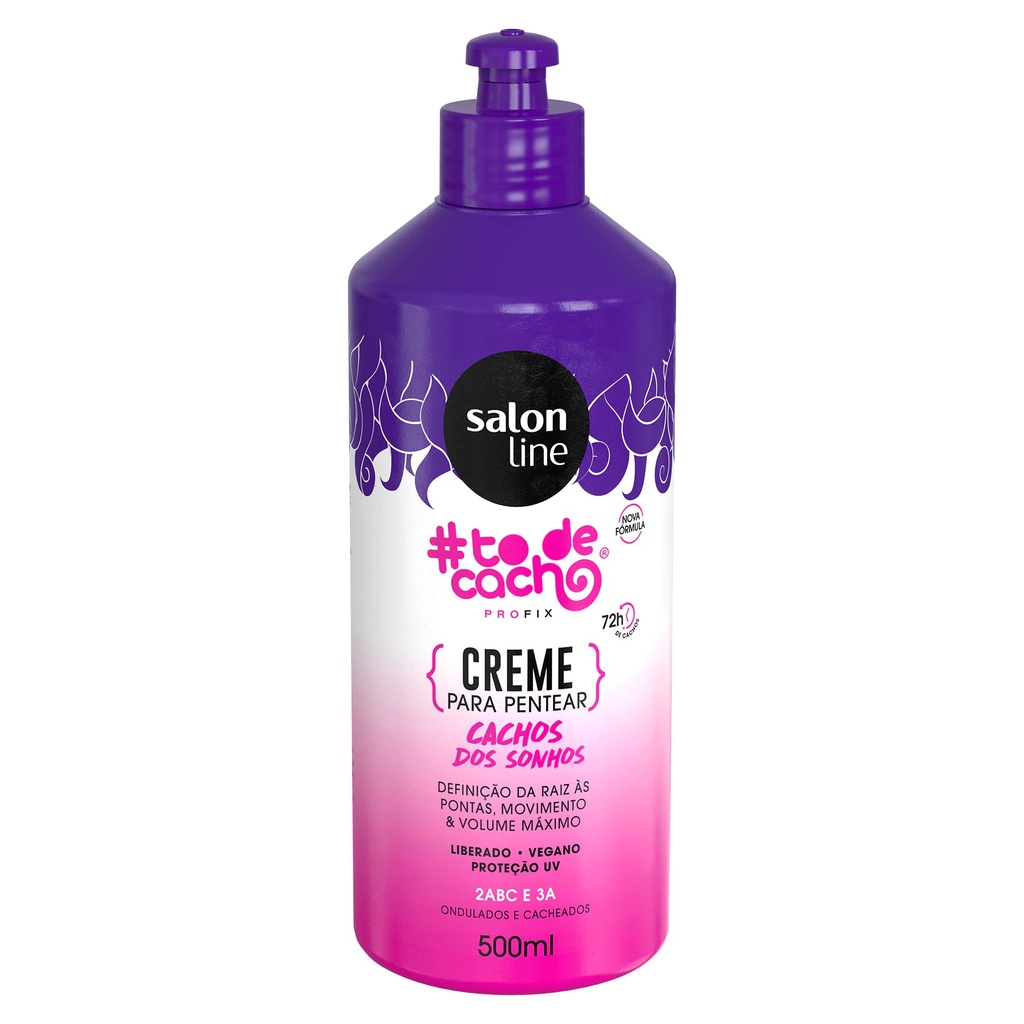 Cachos dos Sonhos Salon Line - Creme para Pentear 500ml | Shopee Brasil
