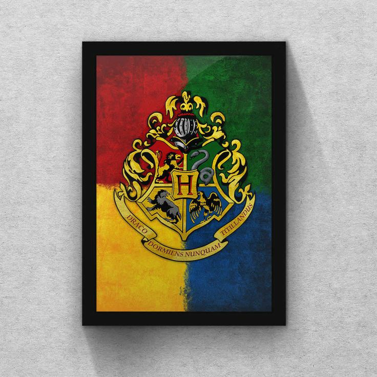 Quadro Decorativo Harry Potter Corvinal 23x33cm