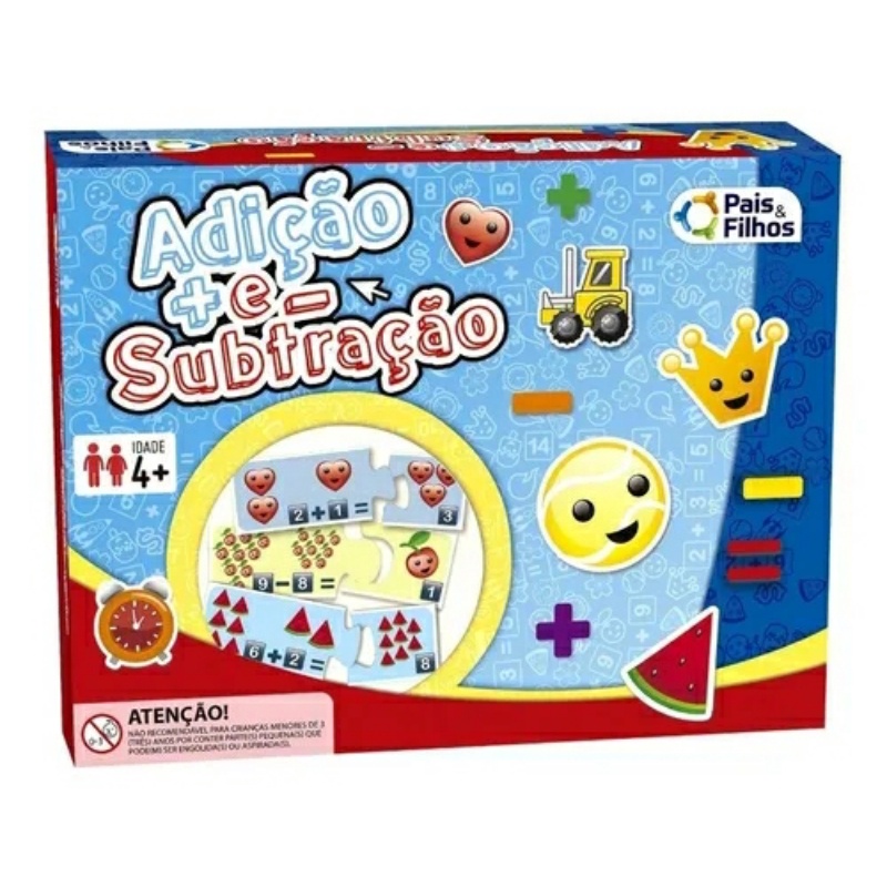 Adição E Subtração Jogo Quebra Cabeça Educativo Matemática - Pais ...