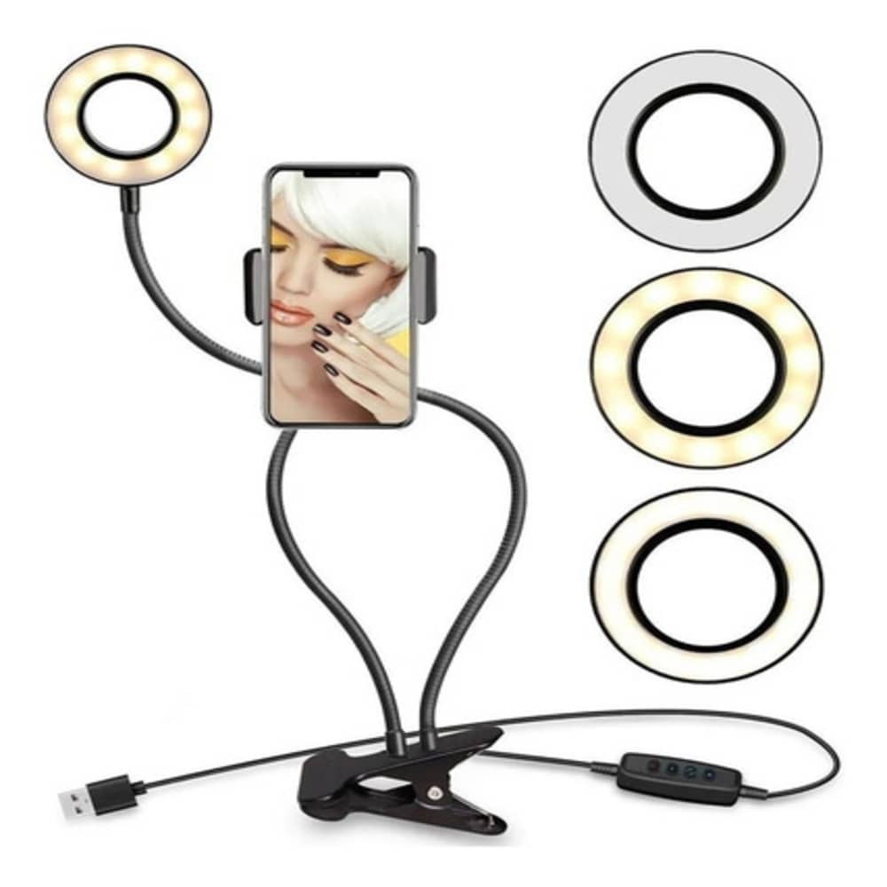 Tripé para celular com luz led - Ideal para selfies