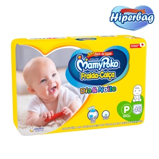 Kit 03 Hiper Bag FRALDA CALÇA Descartável DIA&NOITE MamyPoko - P - 138 Unidades - Tecnologia Japonesa