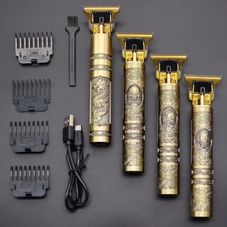 Máquina Elétrica de Corta Cabelo Aparador De Barba Profissional Barbeador sem Fio Recarregável Para