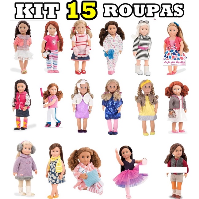 Glumn Roupas para bonecas Reborn para meninas – 4 conjuntos de