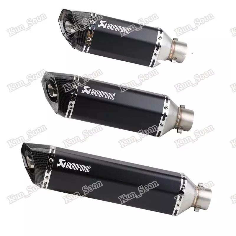 Tubo De Escape De Fibra De Carbono De 51mm Para Motocicleta Universal Com Assassino DB