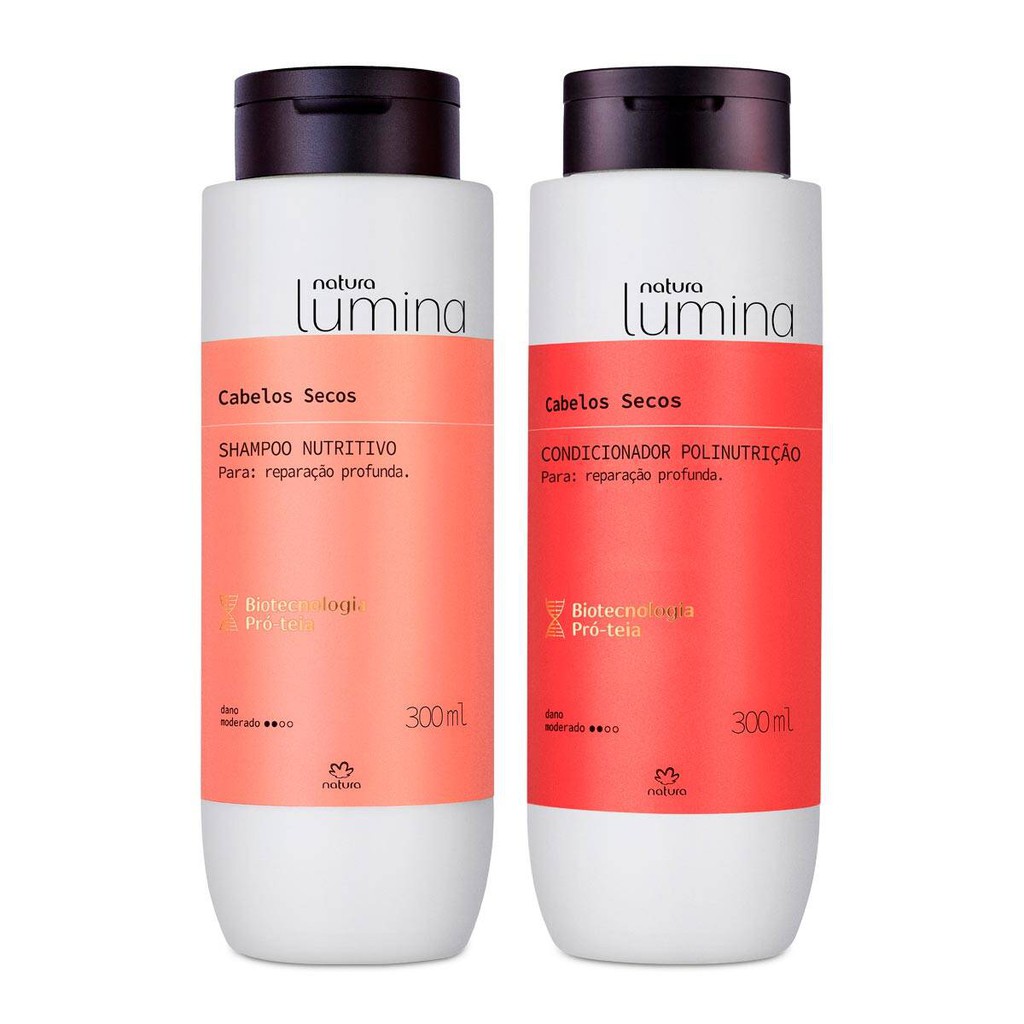 Kit Shampoo e Condicionador Natura Lumina Cabelos Secos | Shopee Brasil
