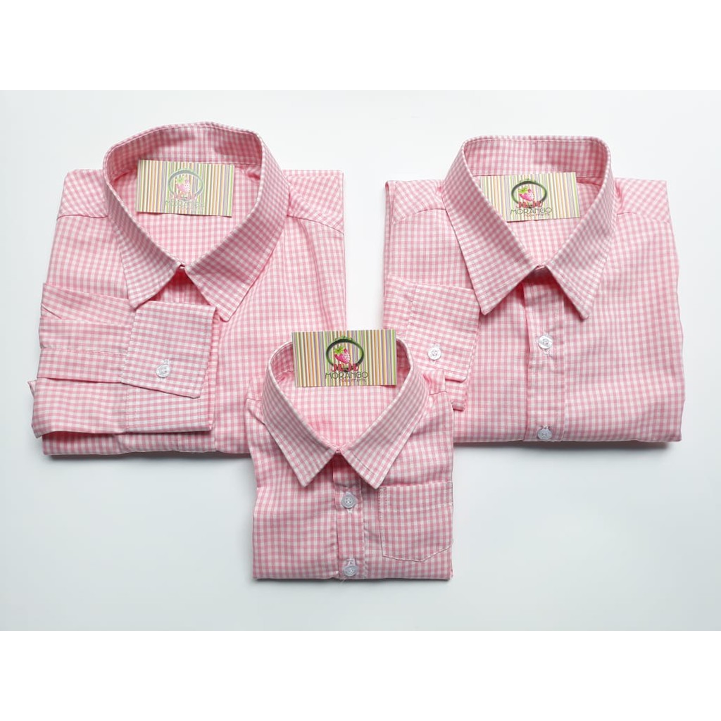 Camisa xadrez para store familia