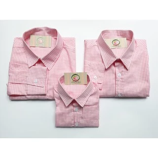 Camisa Xadrez Manga Longa Familia