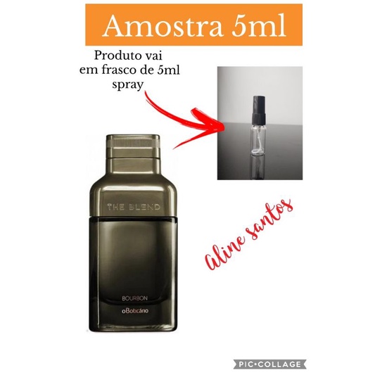 The blend Bourbon 5ml porção, boticario