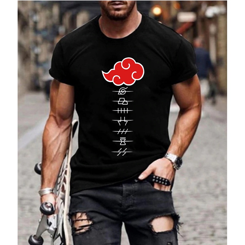 Camiseta Naruto Nuvem Akatsuki - Galvani Shop