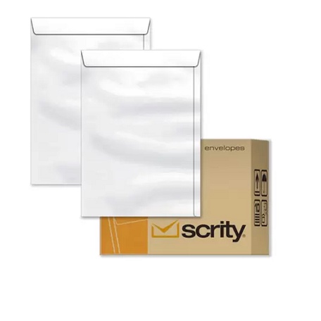 Envelope Saco Offset Branco 162X229mm C 100 Scrity Shopee Brasil