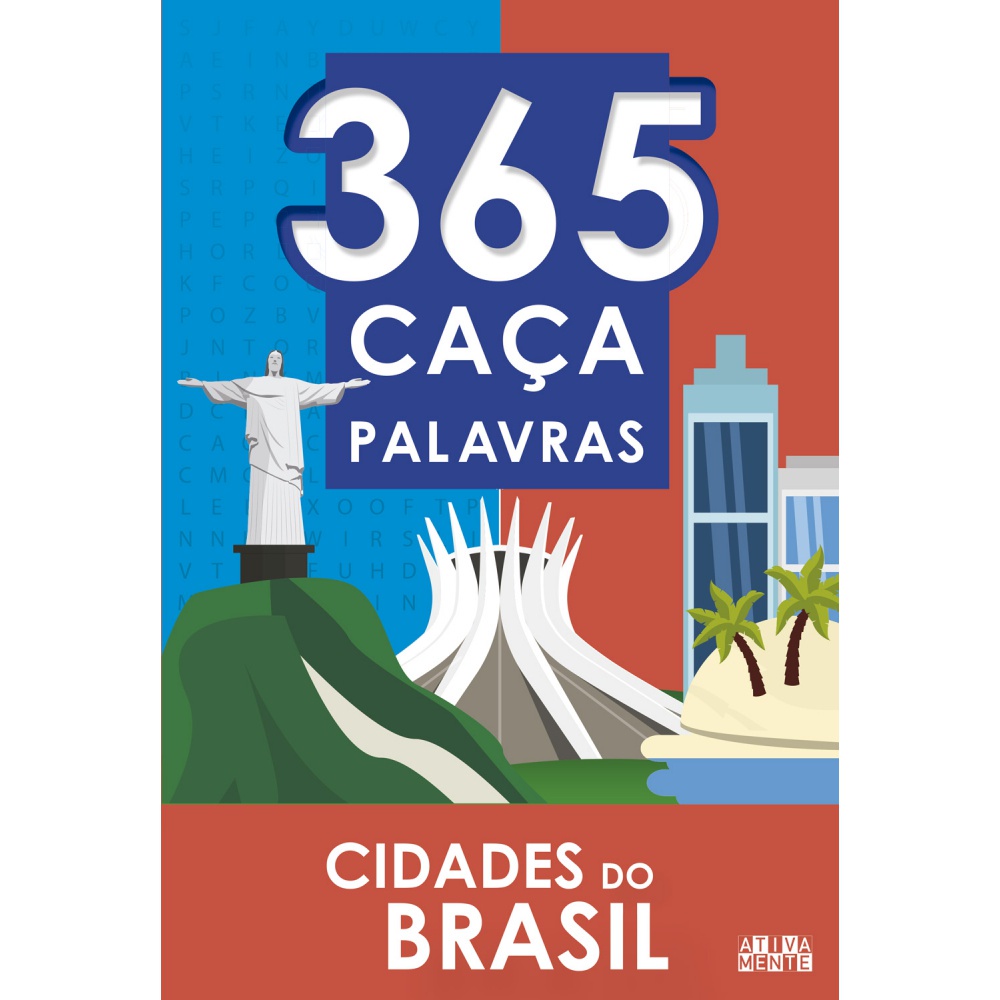 Livro Caça-Palavras 52: Nível Médio/ Difícil - 82 jogos para