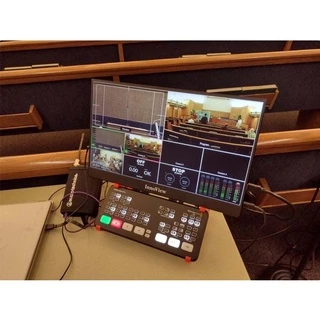 Suporte Blackmagic Atem Mini + Monitor Personalizado / Mini Pro / Mini Pro ISO Stand Base