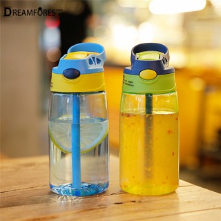 Garrafa De Água Para Crianças 480ml Garrafa De Água Doce Bonito Garrafa De Plástico Portátil Garrafa De Esportes