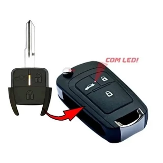 Chave Canivete Adaptação GM Astra Vectra Corsa Montana Agile Celta 3 Botões Vectra Mala Acima