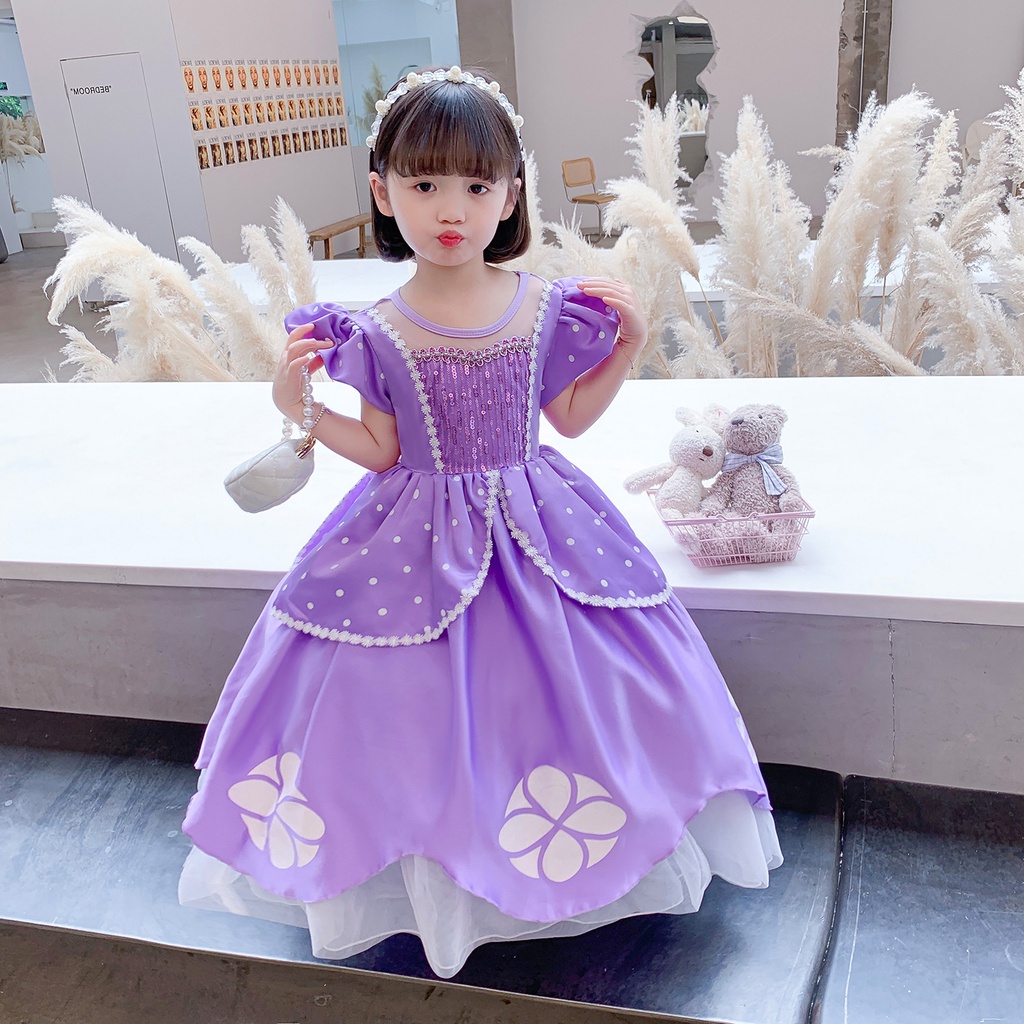 Roupa para Boneca de Pano tema princesa Sofia - Vestido