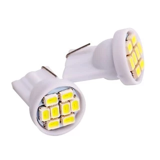 Kit Com 5 Lampadas T10-8 Leds Pingo Luz W5w 1026 Led