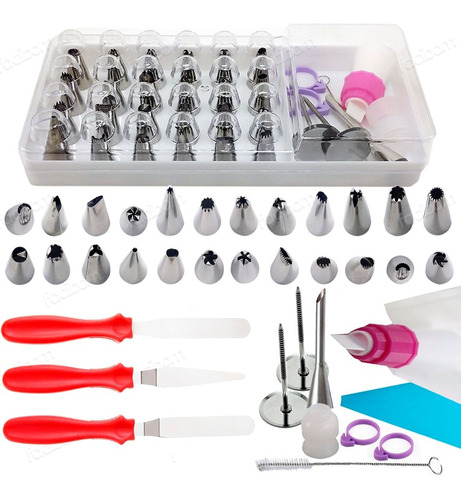 Kit Confeiteiro Completo C Espatulas Ganachear Profissional Shopee