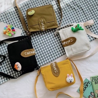 Ins canvas bag Cartoon Messenger Saco De Lona Pequeno A Tiracolo Um Japonês
