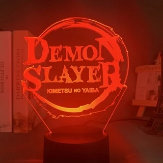 Demon Slayer Agatsuma Zenitsu Claro Noturna Decoração Quarto LED