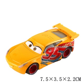 Disney pixar carros 3 relâmpago mcqueen corrida série jackson tempestade  cruz smokey 1:55 diecast liga de metal veículo brinquedos menino miúdo