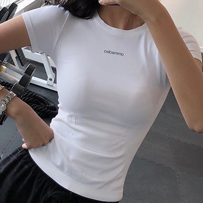Camiseta Esportiva Meninas Haloumoning - Secagem Rápida Preta