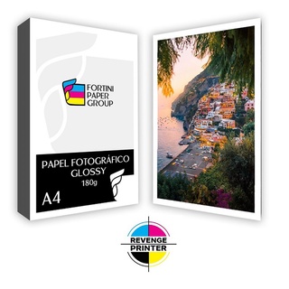 500 folhas Papel Fotográfico 180g Glossy Brilhante A4 Premium A prova d