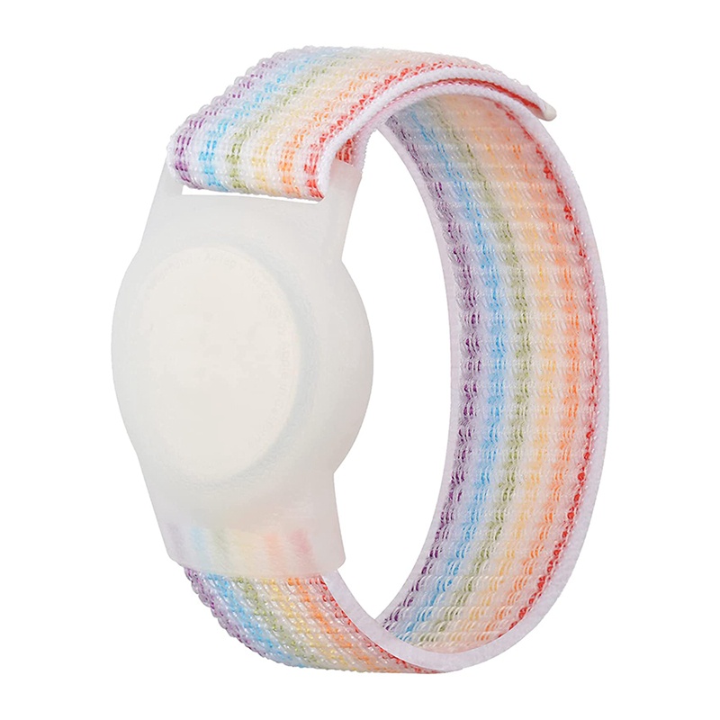 Pulseira Kid Wristband Compatível Com Apple AirTag , Capa Protetora Para Air Tag GPS Tracker Holder De Nylon