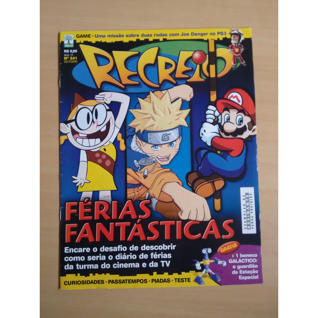 Revista Recreio 541 Mario Naruto Jogos Brincadeiras 485p